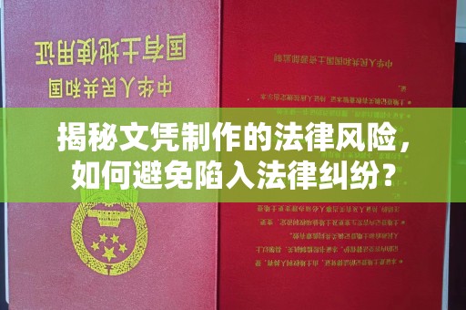 阿坝揭秘文凭制作的法律风险，如何避免陷入法律纠纷？