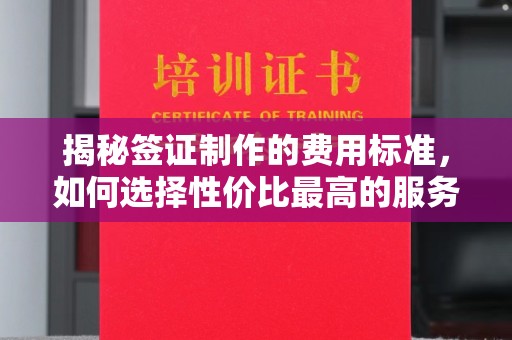 阿坝揭秘签证制作的费用标准，如何选择性价比最高的服务？