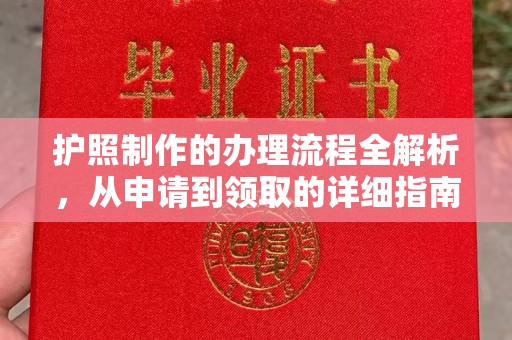 阿坝护照制作的办理流程全解析，从申请到领取的详细指南