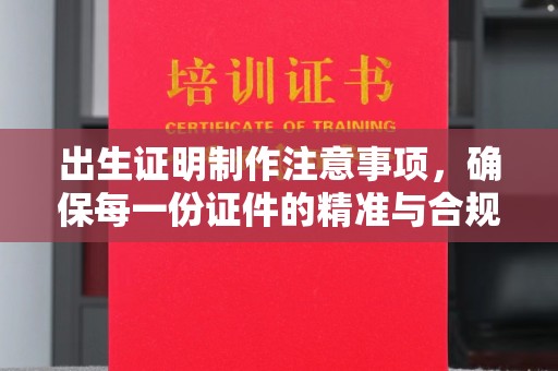 阿坝出生证明制作注意事项，确保每一份证件的精准与合规